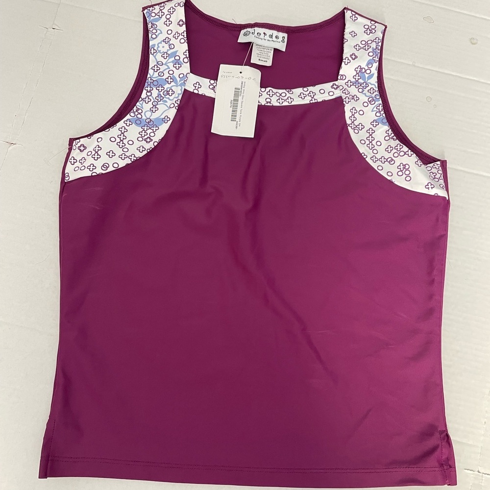 JERDOG Women Glow Square Sportswear Activities Sleeveless Tank top SZ S